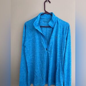 Under Armour Women's Tech 1/2 Zip Twist pullover blue